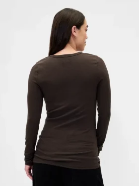 Modern zwangerschapskleding-T-shirt met ronde hals