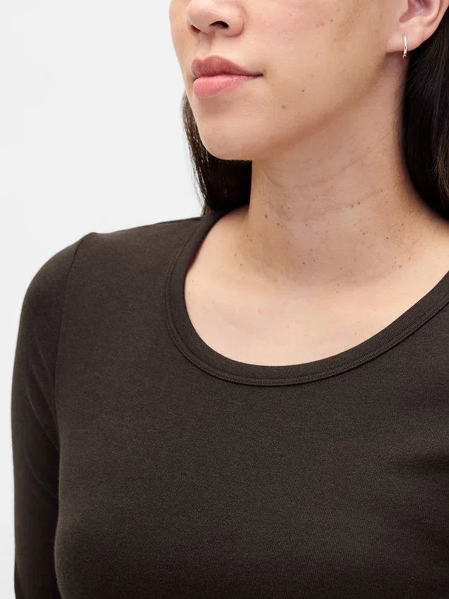 Modern zwangerschapskleding-T-shirt met ronde hals