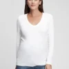 Modern zwangerschapskleding-T-shirt met V-hals