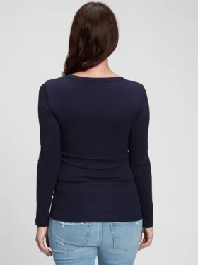 Modern zwangerschapskleding-T-shirt met V-hals
