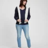 Modern zwangerschapskleding-T-shirt met V-hals