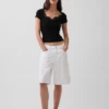 Moderne crop-top met kanten rand