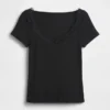 Moderne crop-top met kanten rand