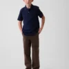 Moderne, losvallende kaki-broek voor kinderen