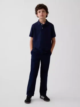 Moderne, losvallende kaki-broek voor kinderen