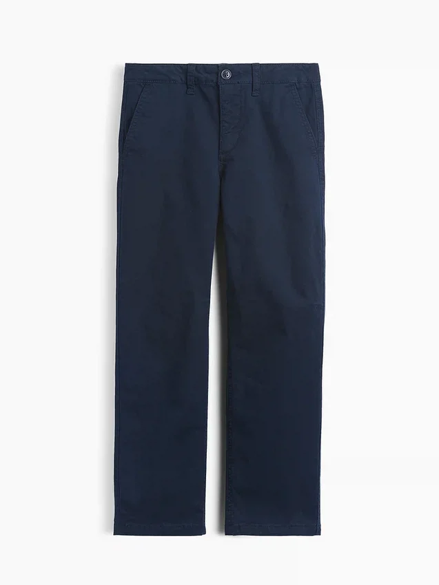 Moderne, losvallende kaki-broek voor kinderen