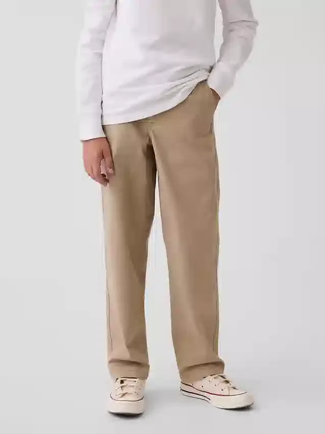 Moderne, losvallende kaki-broek voor kinderen