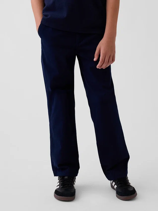 Moderne, losvallende kaki-broek voor kinderen