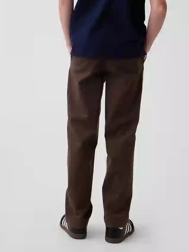 Moderne, losvallende kaki-broek voor kinderen