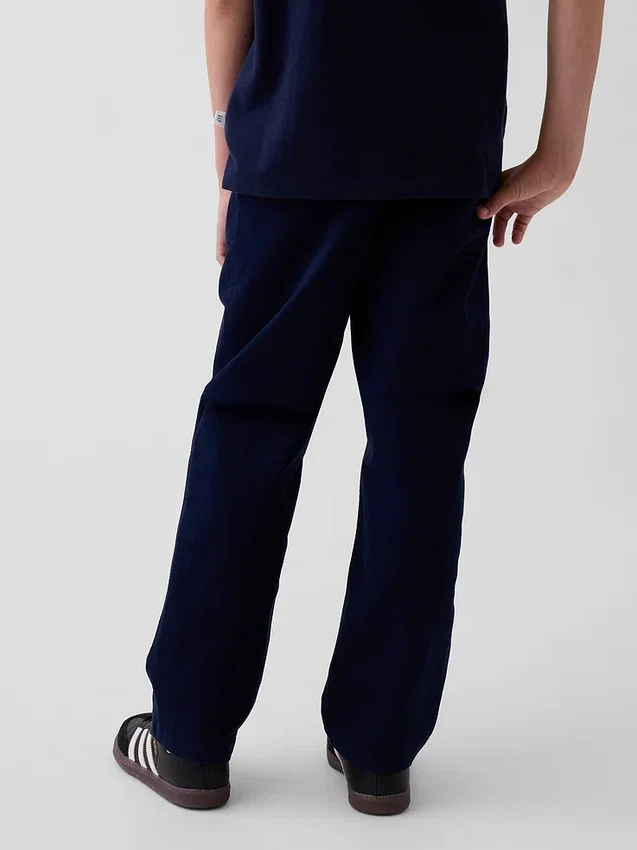 Moderne, losvallende kaki-broek voor kinderen