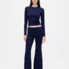 Moderne pyjama-legging met omgeslagen tailleband