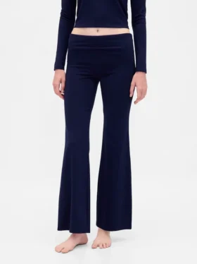 Moderne pyjama-legging met omgeslagen tailleband