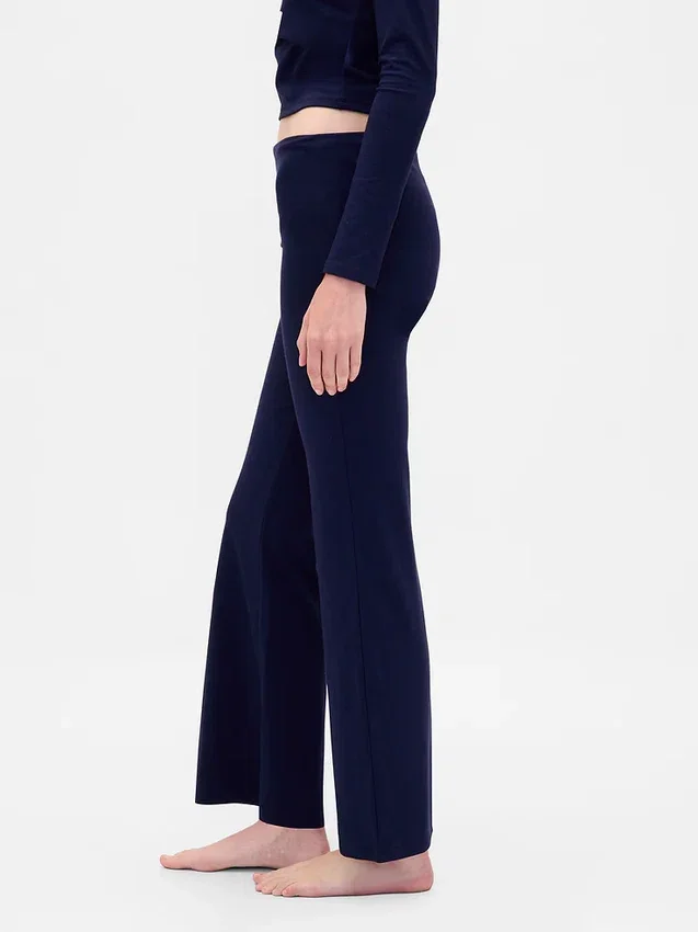 Moderne pyjama-legging met omgeslagen tailleband