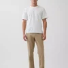 Moderne rechte kaki broek