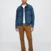 Moderne rechte kaki broek