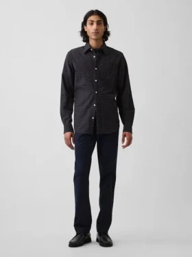 Moderne rechte kaki broek