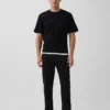 Moderne rechte kaki broek