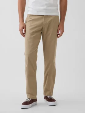 Moderne rechte kaki broek