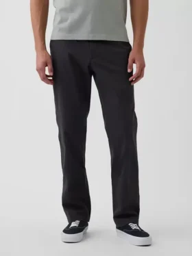 Moderne rechte kaki broek