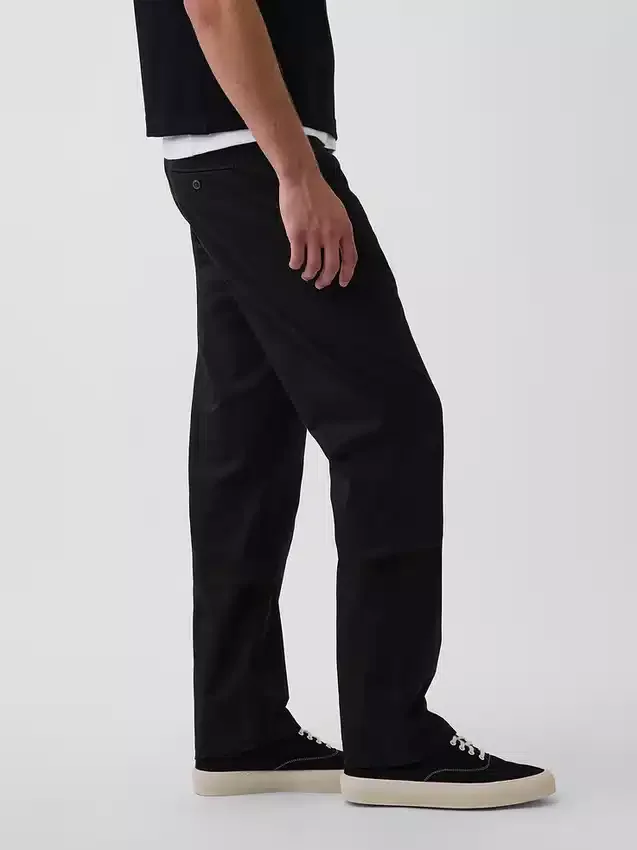 Moderne rechte kaki broek