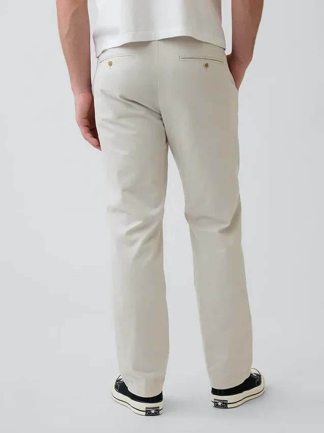 Moderne rechte kaki broek