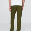 Moderne rechte kaki broek