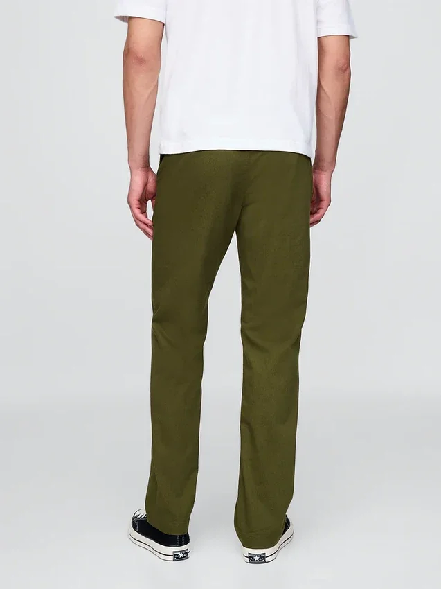 Moderne rechte kaki broek