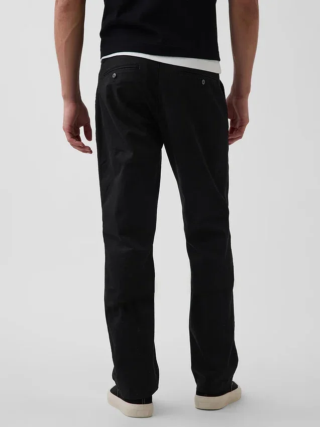 Moderne rechte kaki broek