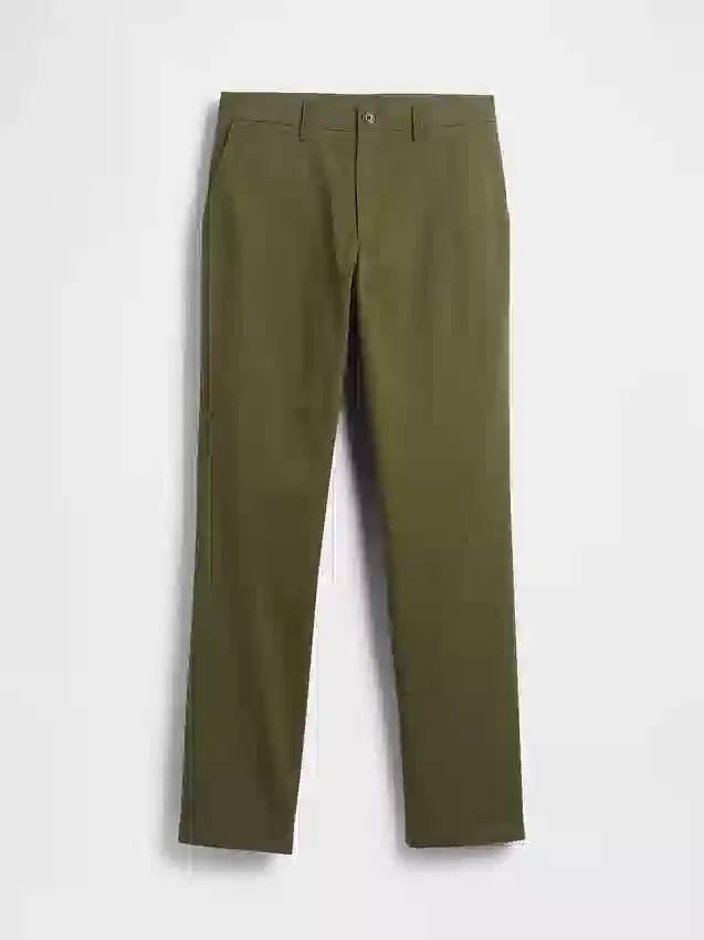 Moderne rechte kaki broek