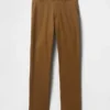 Moderne rechte kaki broek