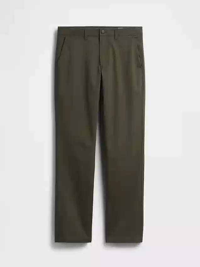 Moderne rechte kaki broek