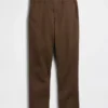 Moderne rechte kaki broek
