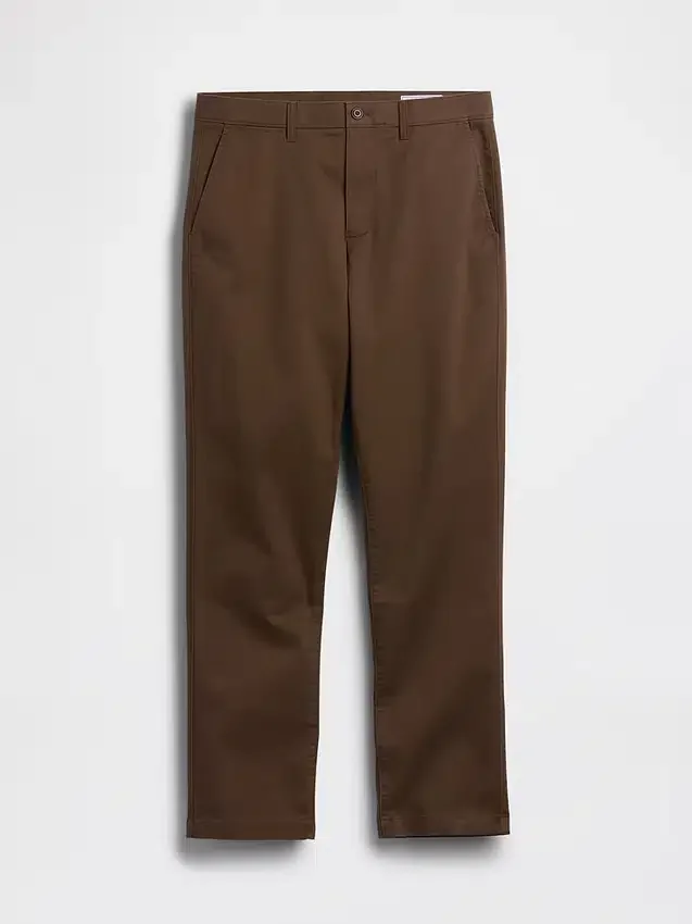 Moderne rechte kaki broek