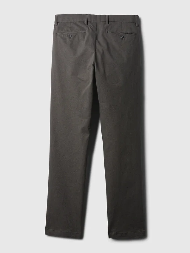 Moderne rechte kaki broek