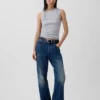 Moderne tanktop met ronde hals