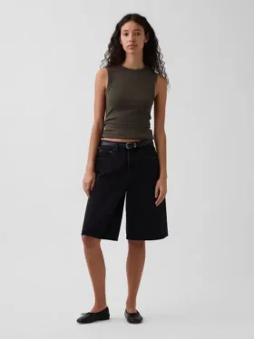 Moderne tanktop met ronde hals
