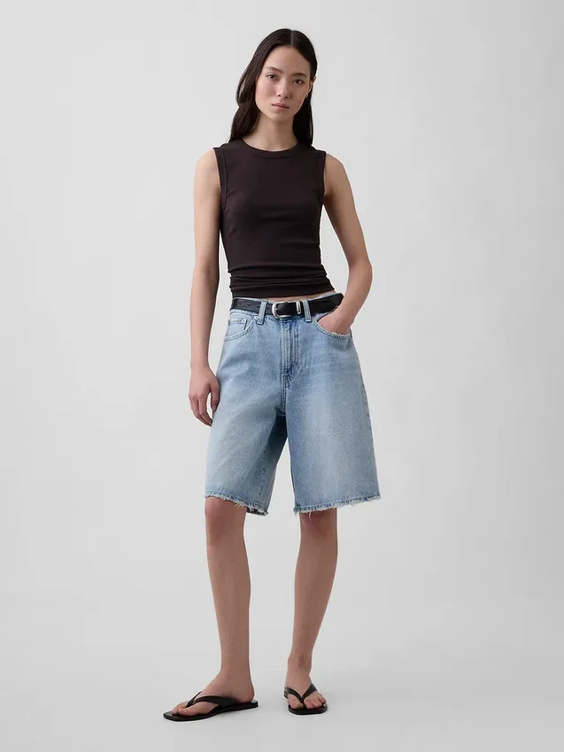 Moderne tanktop met ronde hals