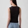 Moderne tanktop met ronde hals