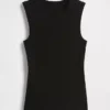Moderne tanktop met ronde hals