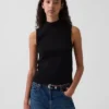 Moderne tanktop met staande kraag