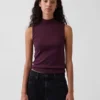 Moderne tanktop met staande kraag