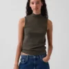 Moderne tanktop met staande kraag