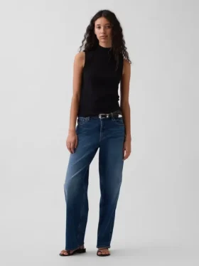 Moderne tanktop met staande kraag
