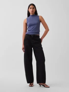 Moderne tanktop met staande kraag