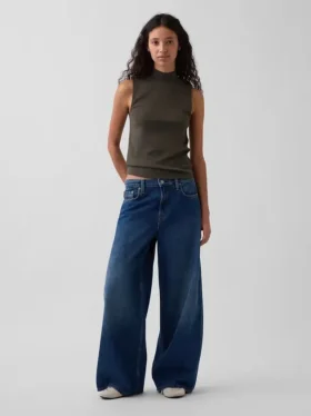 Moderne tanktop met staande kraag
