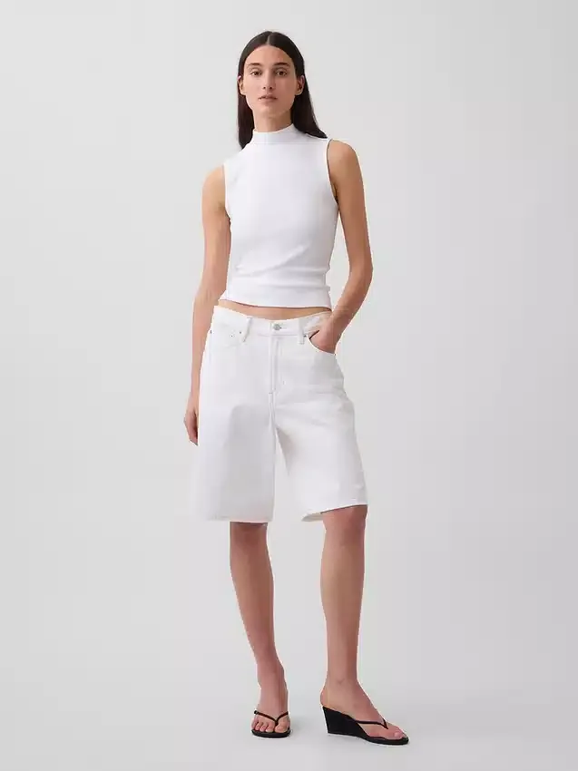 Moderne tanktop met staande kraag
