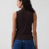 Moderne tanktop met staande kraag