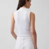 Moderne tanktop met staande kraag