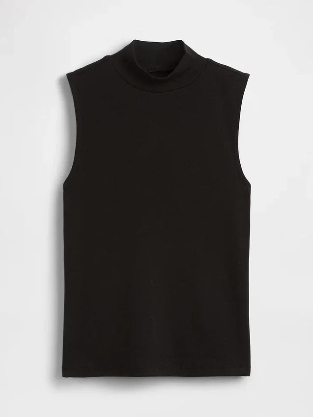Moderne tanktop met staande kraag