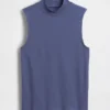 Moderne tanktop met staande kraag